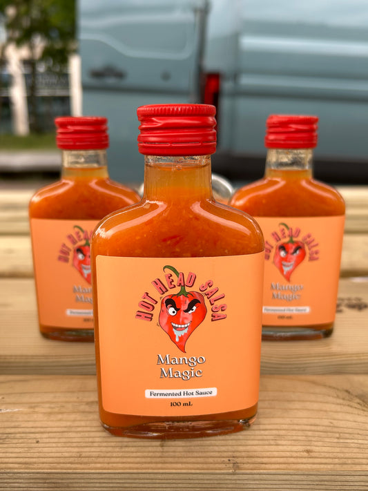 Hot Head Salsa Mango Magic - Habanero & Mango Fermented Hot Sauce - 100 mL